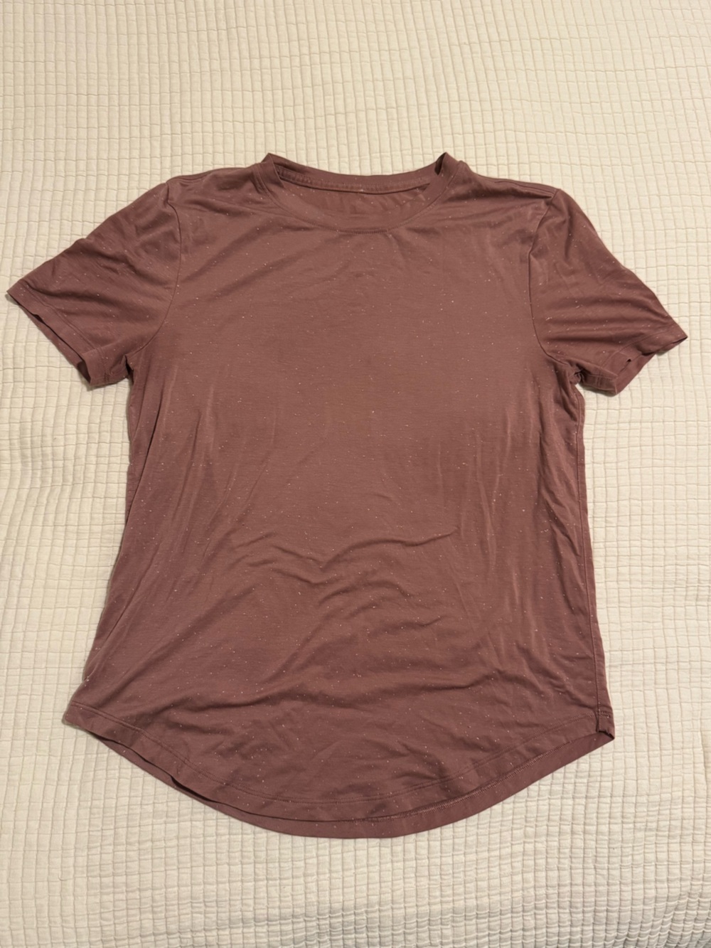 Lululemon top deep mauve cotton like tee
